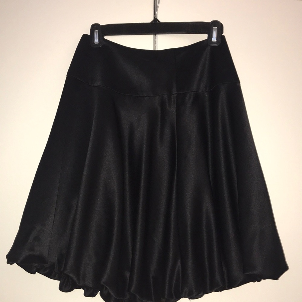 Silk black bubble skirt - fancy and classy